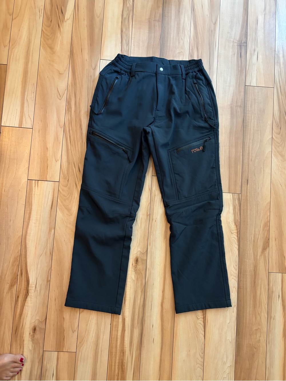 Nonwe Men’s Fleece Lined Soft-shell Oudoor Cargo Pants